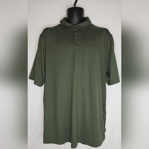 Gerry Men's Olive Green Short Sleeve Polo Shirt Size XL BO-1744